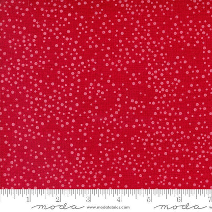 Moda Fabric Moda Winterly Thatched Dotty Crimson 48715-43  - The Sewing Studio