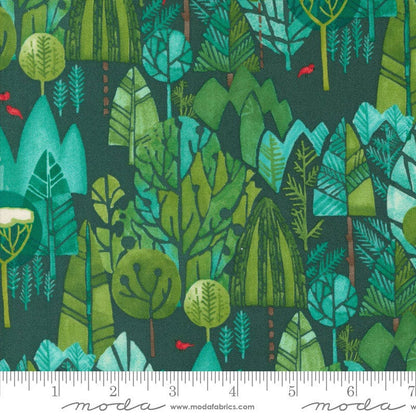 Moda Fabric Moda Winterly Winter Landscape Spruce 48762-18