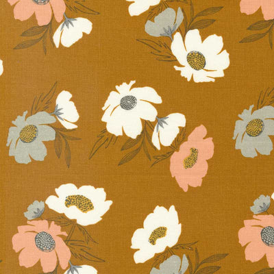 Moda Woodland Wildflowers Bold Bloom Caramel 45582-22