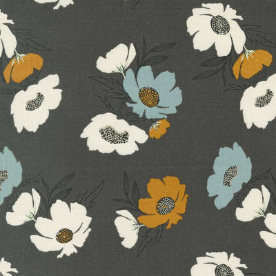 Moda Woodland Wildflowers Bold Bloom Soot 45582-15