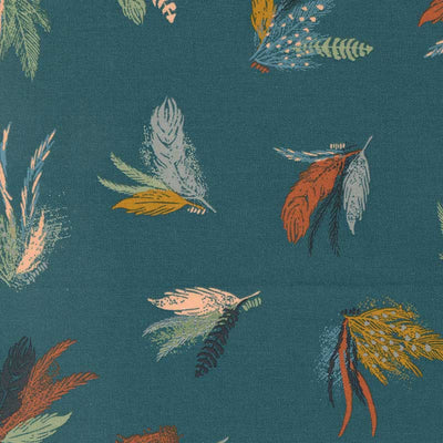 Moda Woodland Wildflowers Feather Friends Dark Lake 45581-18