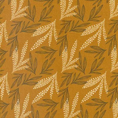 Moda Woodland Wildflowers Leaf Lore Caramel 45584-22