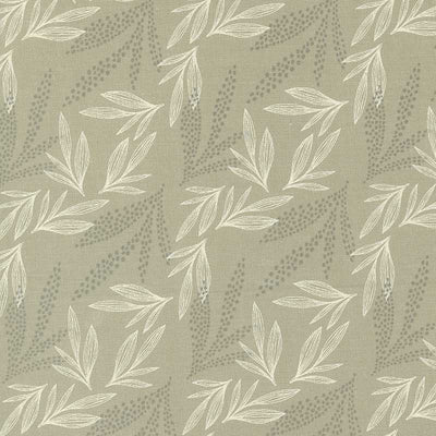 Moda Woodland Wildflowers Leaf Lore Taupe 45584-13