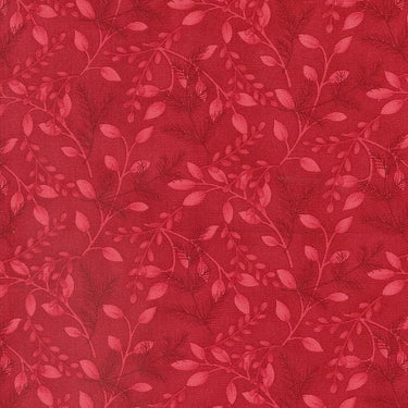 Moda Fabric Moda Woodland Winter Greenery Cardinal Red 56093-13