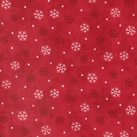 Moda Fabric Moda Woodland Winter Snowflake Cardinal Red 56097-13