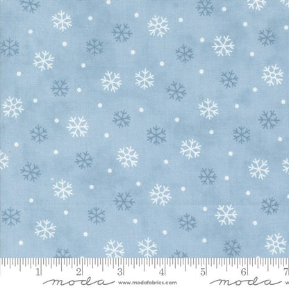 Moda Fabric Moda Woodland Winter Snowflake Sky Blue 56097-12