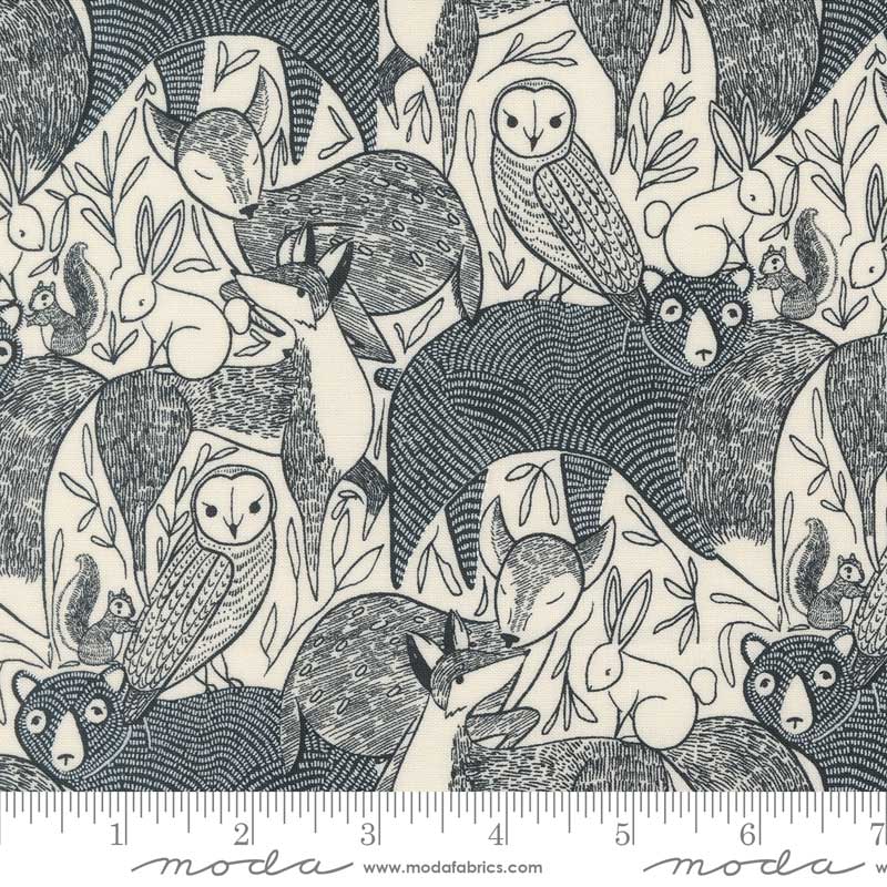 Moda Fabric Moda Woodland Wonder Animals Cloud 48390-11  - The Sewing Studio