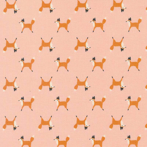 Moda Fabric Moda Woodland Wonder Fox Trot Blush 48394-18  - The Sewing Studio