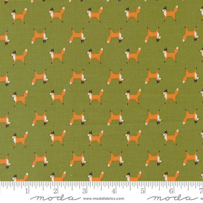 Moda Fabric Moda Woodland Wonder Fox Trot Fern 48394-19  - The Sewing Studio