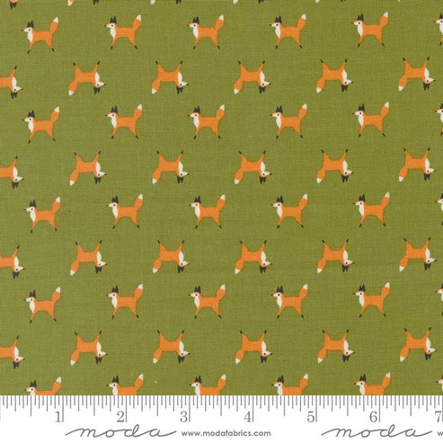 Moda Fabric Moda Woodland Wonder Fox Trot Fern 48394-19  - The Sewing Studio