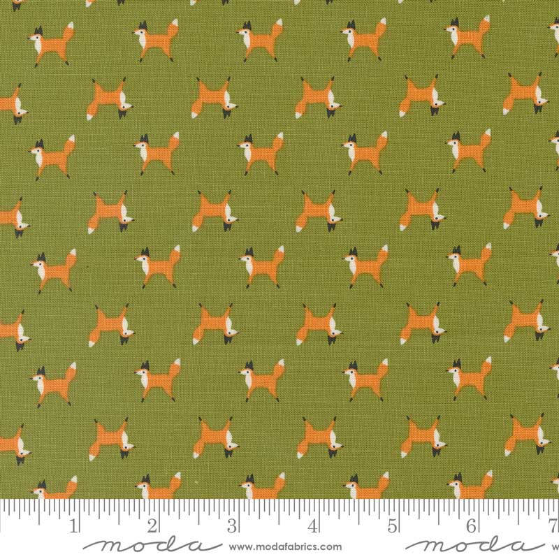 Moda Fabric Moda Woodland Wonder Fox Trot Fern 48394-19  - The Sewing Studio