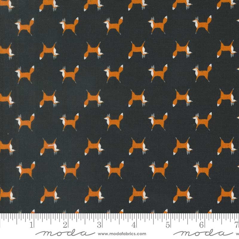 Moda Fabric Moda Woodland Wonder Fox Trot Midnight 48394-21  - The Sewing Studio