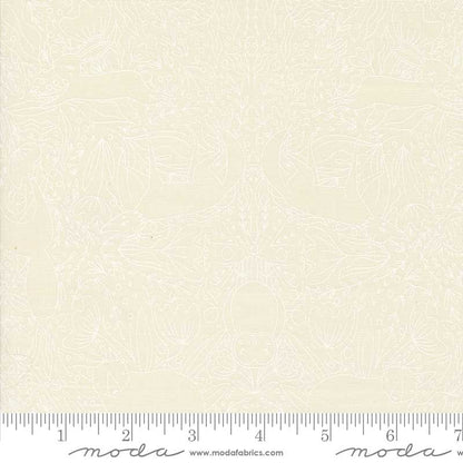 Moda Fabric Moda Woodland Wonder Frolic White 48395-31  - The Sewing Studio