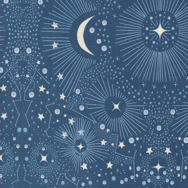 Moda Fabric Moda Woodland Wonder Starshine Dusk 48397-14  - The Sewing Studio