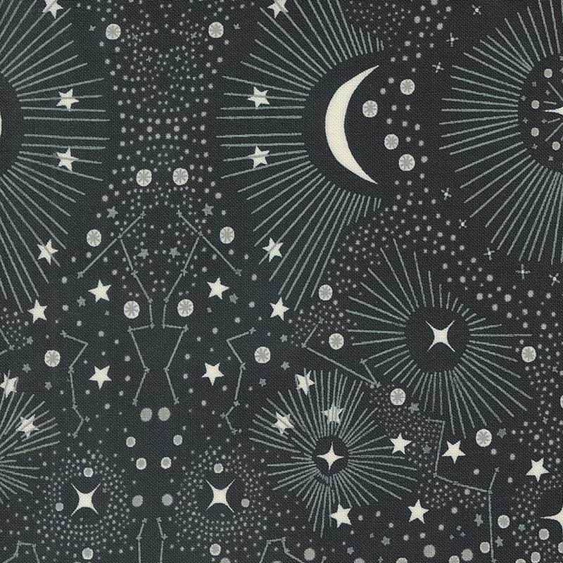 Moda Fabric Moda Woodland Wonder Starshine Midnight 48397-21  - The Sewing Studio