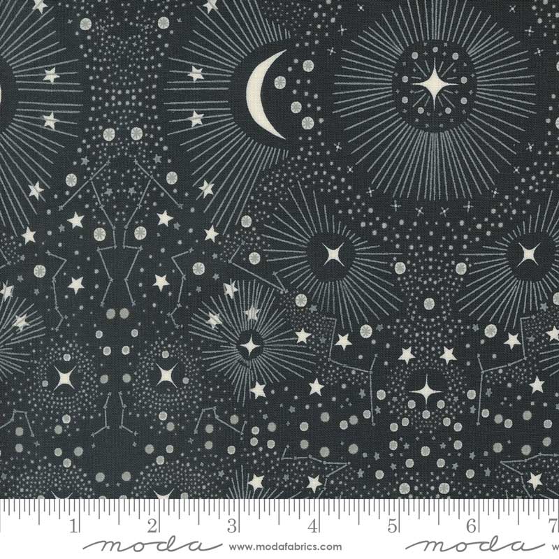 Moda Fabric Moda Woodland Wonder Starshine Midnight 48397-21  - The Sewing Studio