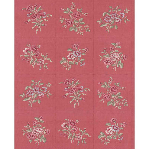 Moda Fabric Panels & Labels Moda Antoinette Faded Red Fabric Panel 13958-15  - The Sewing Studio