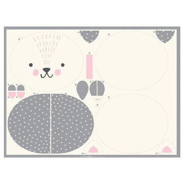 Moda Fabric Panels & Labels Moda Cut Sew Create - Kitty Bed Toy Panel  - The Sewing Studio for sale UK - The Sewing Studio