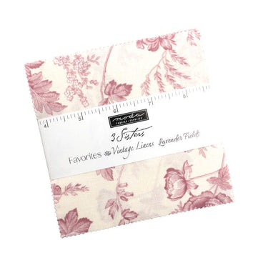 Moda Fabric Pre Cuts Moda 3 Sisters Favourites Vintage Linens Lavender Fields Charm Pack 44361PP  - The Sewing Studio for sale UK - The Sewing Studio