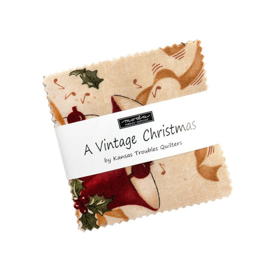 Moda Fabric Pre Cuts Moda A Vintage Christmas Mini Charm Pack 9780MC  - The Sewing Studio