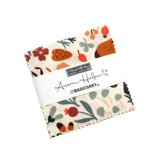 Moda Fabric Pre Cuts Moda Acorn Hollow Mini Charm Pack 30760MC  - The Sewing Studio