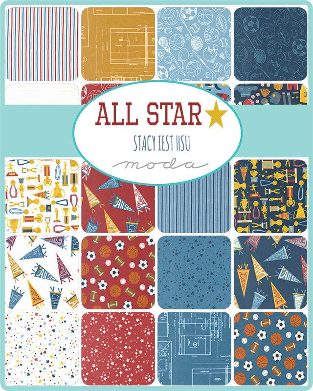 Moda Fabric Pre Cuts Moda All Star Mini Charm 20850MC  - The Sewing Studio