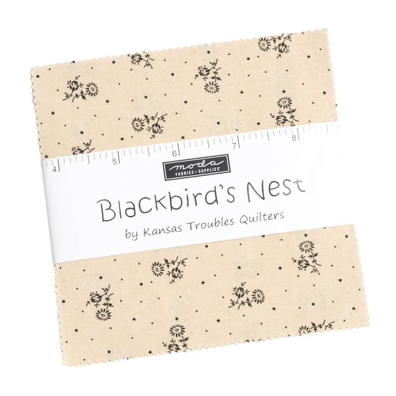 Moda Fabric Pre Cuts Moda Blackbirds Nest Charm Pack 9750PP  - The Sewing Studio