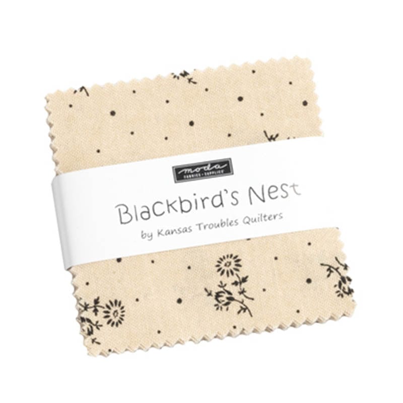 Moda Fabric Pre Cuts Moda Blackbirds Nest Mini Charm 9750MC  - The Sewing Studio