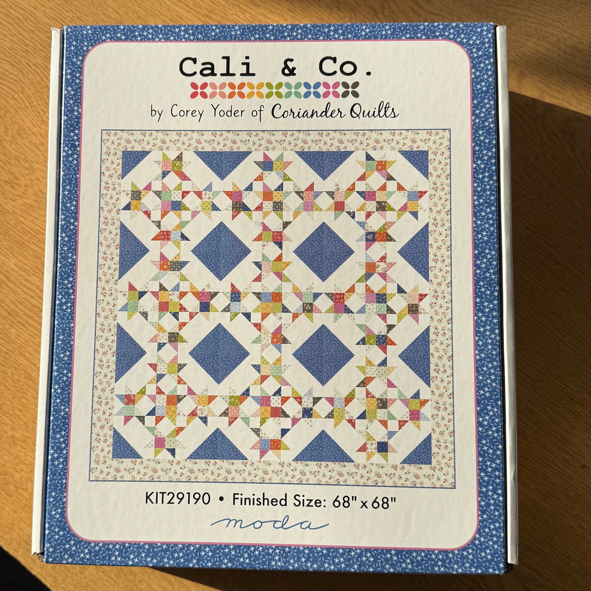 Moda Fabric Pre Cuts Moda Cali and Co All Round Star Quilt Kit  - The Sewing Studio