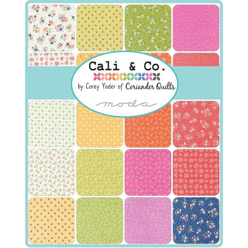 Moda Fabric Pre Cuts Moda Cali And Co Charm Pack 29190PP  - The Sewing Studio