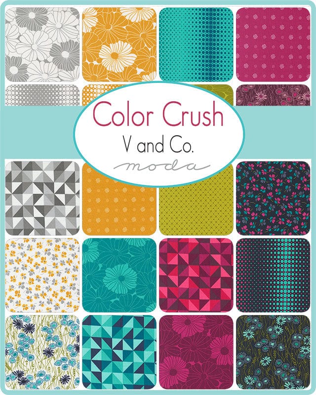 Moda Fabric Pre Cuts Moda Colour Crush Charm Pack 10880PP  - The Sewing Studio