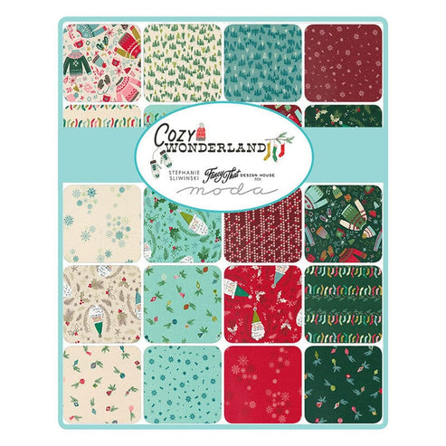 Moda Fabric Pre Cuts Moda Cozy Wonderland Fat Quarter Pack 33 Piece 45590AB  - The Sewing Studio