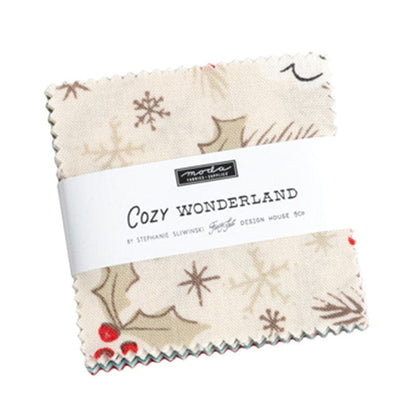 Moda Fabric Pre Cuts Moda Cozy Wonderland Mini Charm 45590MC  - The Sewing Studio