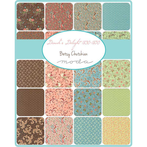 Moda Fabric Pre Cuts Moda Dinahs Delight Charm Pack 31670PP  - The Sewing Studio