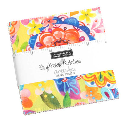 Moda Fabric Pre Cuts Moda Flower Patches Charm Pack 21820PP  - The Sewing Studio