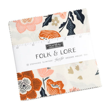 Moda Fabric Pre Cuts Moda Folk & Lore Charm Pack 45600PP  - The Sewing Studio for sale UK - The Sewing Studio