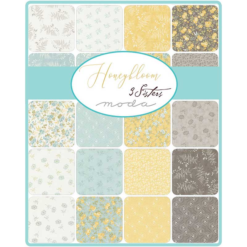 Moda Fabric Pre Cuts Moda Honeybloom Mini Charm 44340MC  - The Sewing Studio