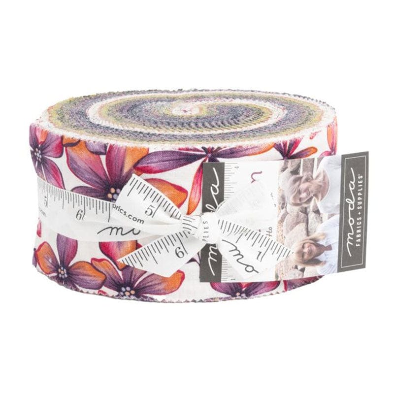 Moda Fabric Pre Cuts Moda In Bloom Jelly Roll 6940JR  - The Sewing Studio