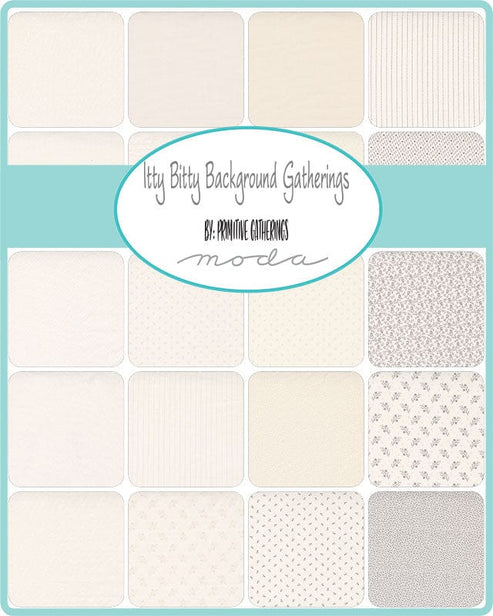 Moda Fabric Pre Cuts Moda Itty Bitty Background Gatherings Charm Pack 49280PP  - The Sewing Studio