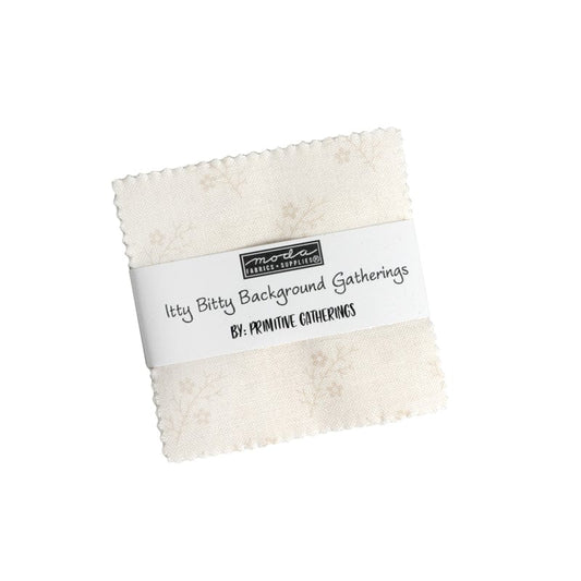 Moda Fabric Pre Cuts Moda Itty bitty Background Gatherings Mini Charm Pack 49280MC  - The Sewing Studio