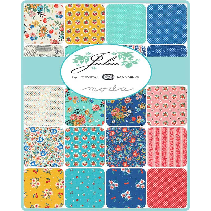 Moda Fabric Pre Cuts Moda Julia Jelly Roll 11920JR  - The Sewing Studio