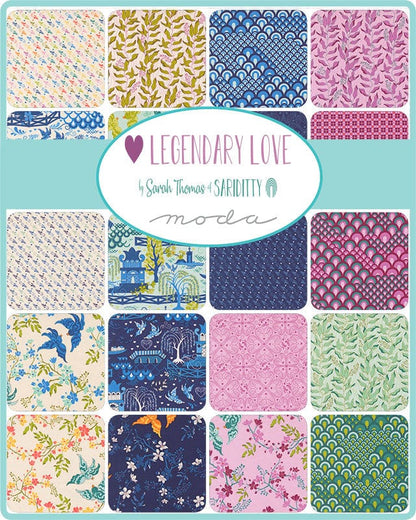 Moda Fabric Pre Cuts Moda Legendary Love Charm Pack 45050PP  - The Sewing Studio