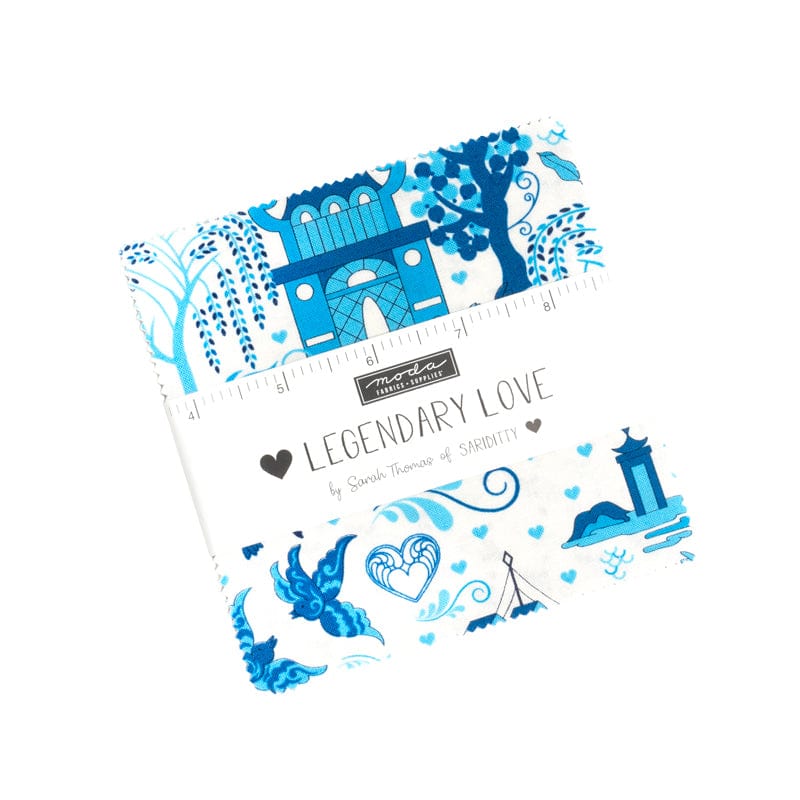 Moda Fabric Pre Cuts Moda Legendary Love Charm Pack 45050PP  - The Sewing Studio