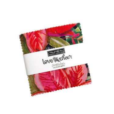 Moda Fabric Pre Cuts Moda Love And Cheer Mini Charm Pack 21830MC  - The Sewing Studio for sale UK - The Sewing Studio