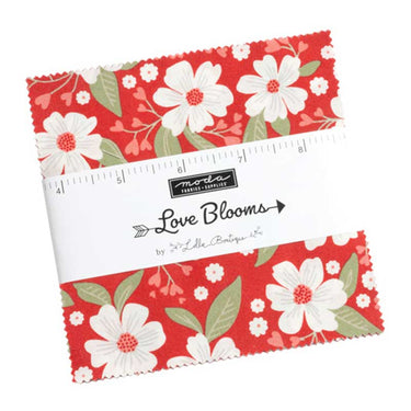 Moda Fabric Pre Cuts Moda Love Blooms Charm Pack 5220PP  - The Sewing Studio for sale UK - The Sewing Studio