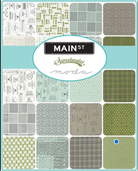 Moda Fabric Pre Cuts Moda Main street Mini Charm 55640MC  - The Sewing Studio