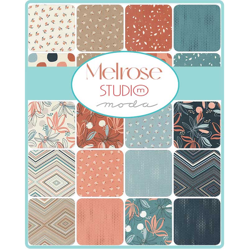 Moda Fabric Pre Cuts Moda Melrose Charm Pack 33780PP  - The Sewing Studio