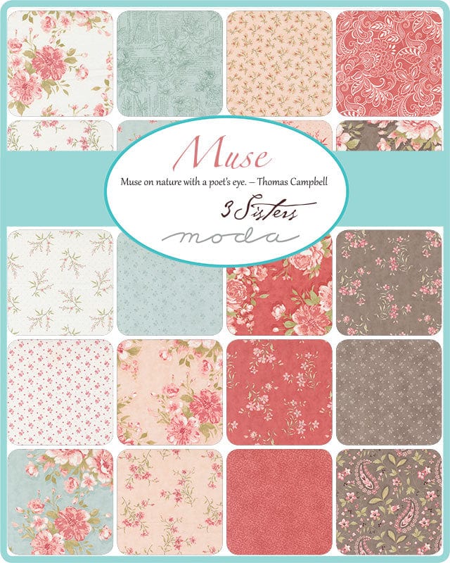 Moda Fabric Pre Cuts Moda Muse Jelly Roll 44390JR  - The Sewing Studio