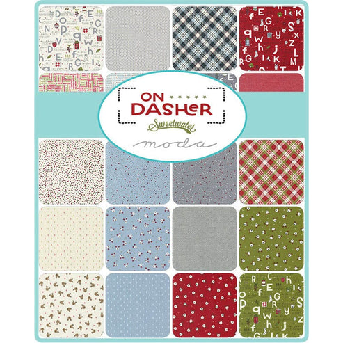 Moda Fabric Pre Cuts Moda On Dasher Charm Pack 55660PP