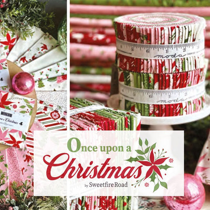 Moda Fabric Pre Cuts Moda Once Upon A Christmas Jelly Roll 43160JR  - The Sewing Studio